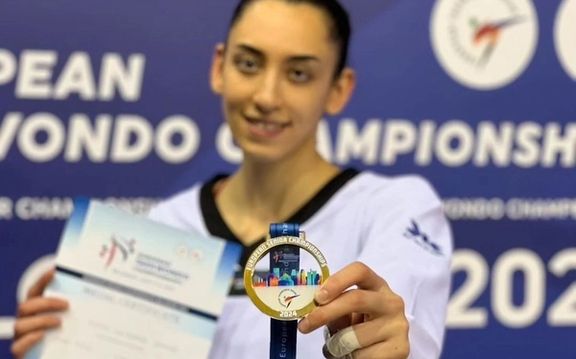 کیمیا علیزاده در اولین مسابقه با پرچم بلغارستان، قهرمان اروپا شد