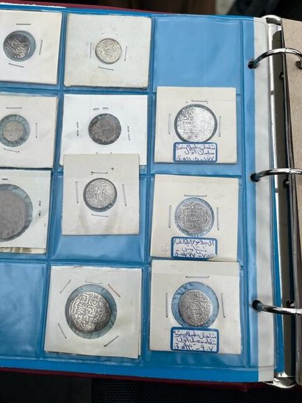 Some of the antique coins seized at Iran-Turkey border