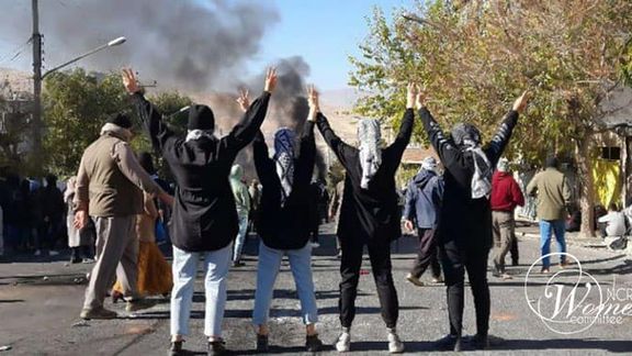 Anti-regime protests in the city of Javanroud (Javanrud)