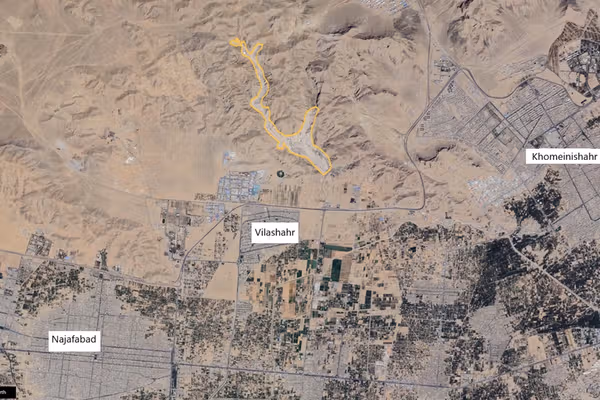 Inside the Iranian missile base hit by Israel near Najafabad
