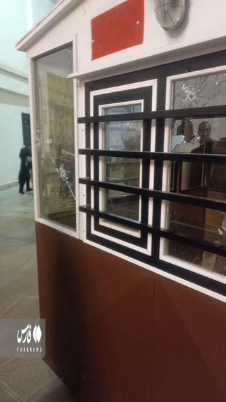 The aftermath of the attack on Shahcheragh funerary monument and mosque in Shiraz on August 13, 2023