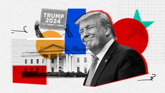 نتایج یک نظرسنجی از افزایش روند حمایت رایدهندگان از ترامپ حکایت دارد