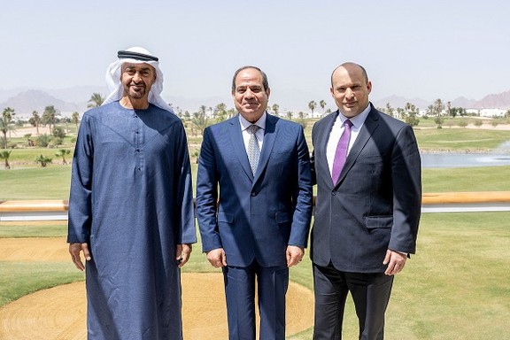 Leaders of the UAE, Egypt and Israel in March summit in the Negev
