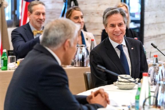 Antony Blinken attending a regional meeting in the Middle East in March 2022