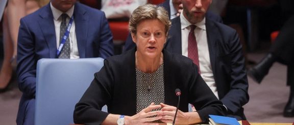 ممثلة بريطانيا لدى الأمم المتحدة: نتباحث مع إيران وإسرائيل لخفض التوترات