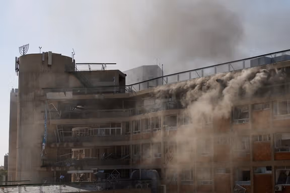 بیمارستان سوروکا پس از حمله موشکی جمهوری اسلامی