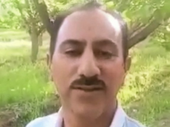 The man known as Mansour Rasouli in a new video acquired by Iran International