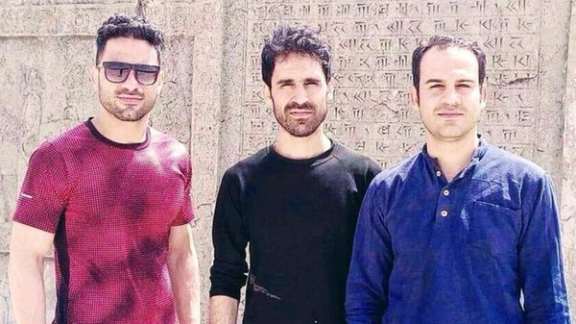 The Afkari brothers before their ordeal, with Navid on the left.