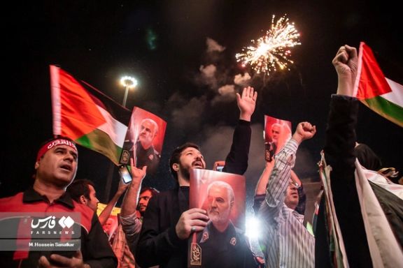 Regime-sponsored celebrations in Tehran for the invasion of Israel by Iran-backed Hamas