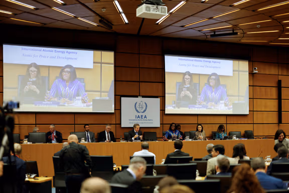 A general view before the start of quarterly Board of Governors meeting at the IAEA headquarters in Vienna, Austria, June 9, 2025.