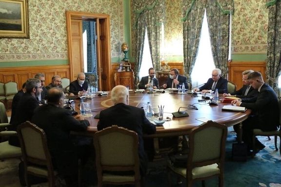 Ali Bagheri Kani meeting with Russia's Sergei Ryabkov. October 29, 2021