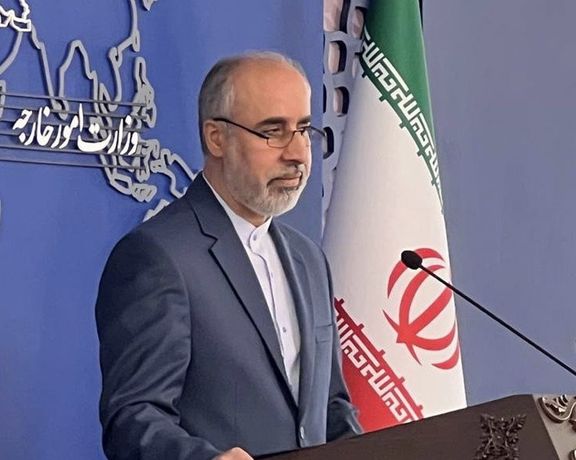 Naser Kanaani, spokesman of Iran's foreign ministry. File photo