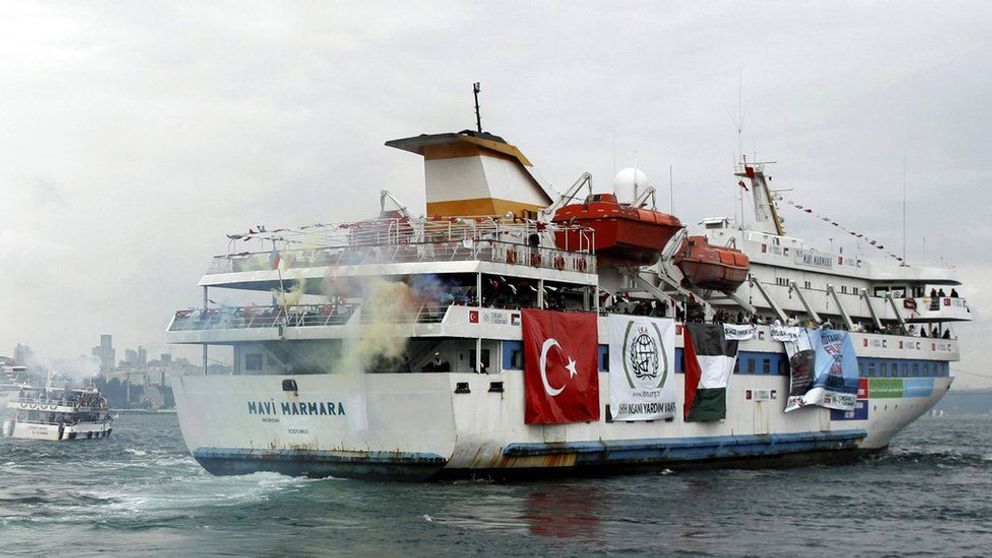 The Mavi Marmara was the lead ship in a six-vessel aid flotilla that were boarded in international waters, about 130km (80 miles) from the Israeli coast in 2010.  