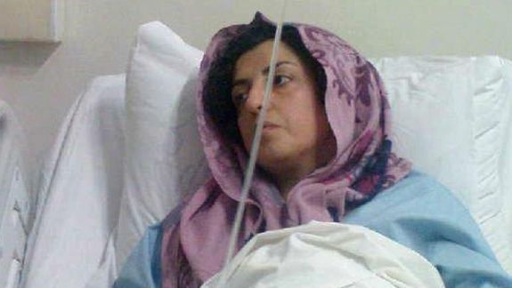Prominent rights activist Narges Mohammadi at hospital