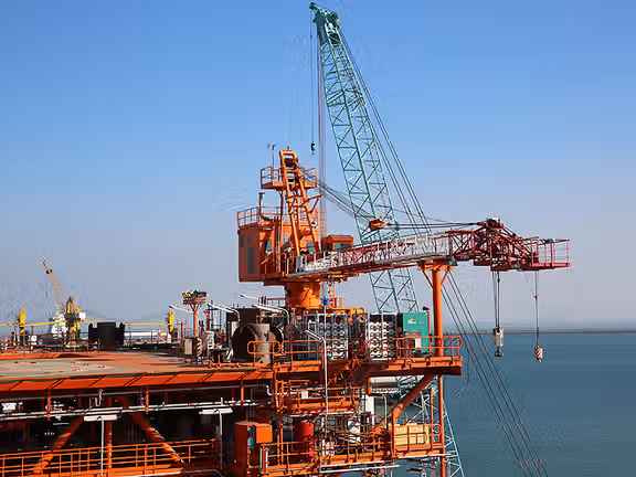 A natural gas platform in Iran's South Pars offshore gas fields. FILE PHOTO