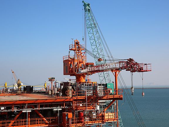 A production platform in Iran's South Pars gas fields