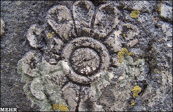 گلسنگ‌ها روی نقوش تخت جمشید