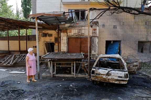 ویرانههای به جا مانده از درگیریهای شدید اوکراین و روسیه، منطقه دونتسک، یکم مرداد