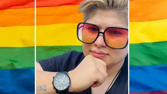 Iranian LGBTQ rights activist Zahra (Sareh) Mansouri Hamadani