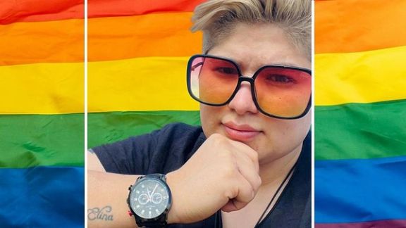 Iranian LGBTQ rights activist Zahra (Sareh) Mansouri Hamadani