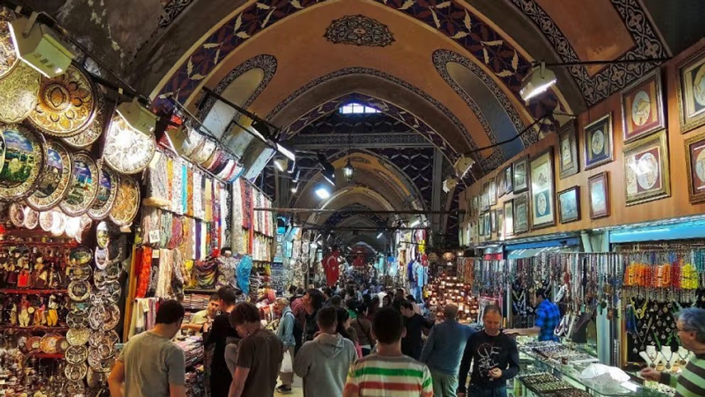 Shoppers at Tehran's historic Bazaar. File photo