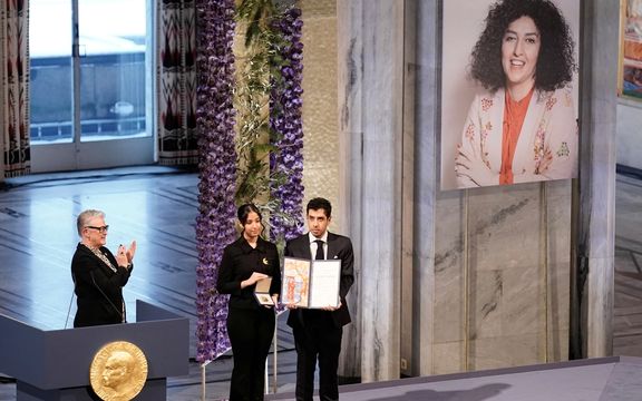 اهدای جایزه نوبل صلح؛ نرگس محمدی از حمایت «سطحی» غرب از اعتراضات ایران انتقاد کرد