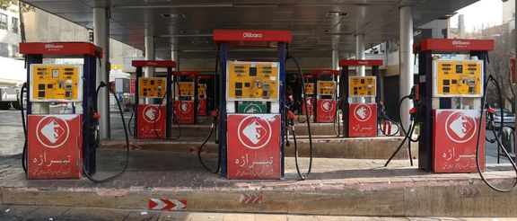 A general view of a gas station during a gas station disruption in Tehran, Iran, December 18, 2023.