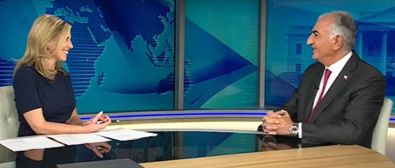 A screengrab of Iran's exiled prince during an interview with EWTN on November 15, 2024.
