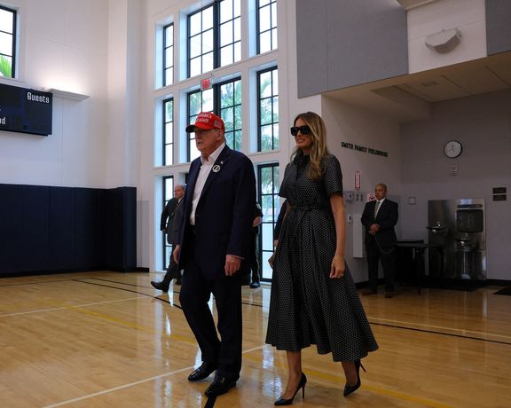 دونالد ترامپ رای خود را به صندوق انداخت