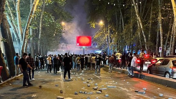 Protests in Tehran on September 24, 2022