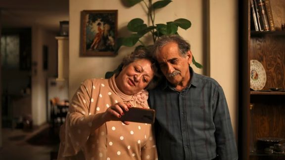 Esmail Mehrabi and Leili Farhadpour in a scene from the film "My Favorite Cake."