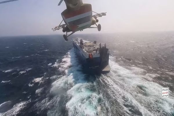 Iran's Houthis Launch Ballistic Missiles Into Red Sea