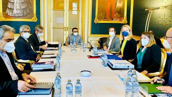 European Union and German, British, French negotiators meeting with Iranian envoys in Vienna on January 19, 2022