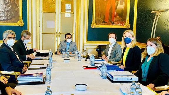 European diplomats meeting with Iranian negotiators in Vienna. January 19, 2022