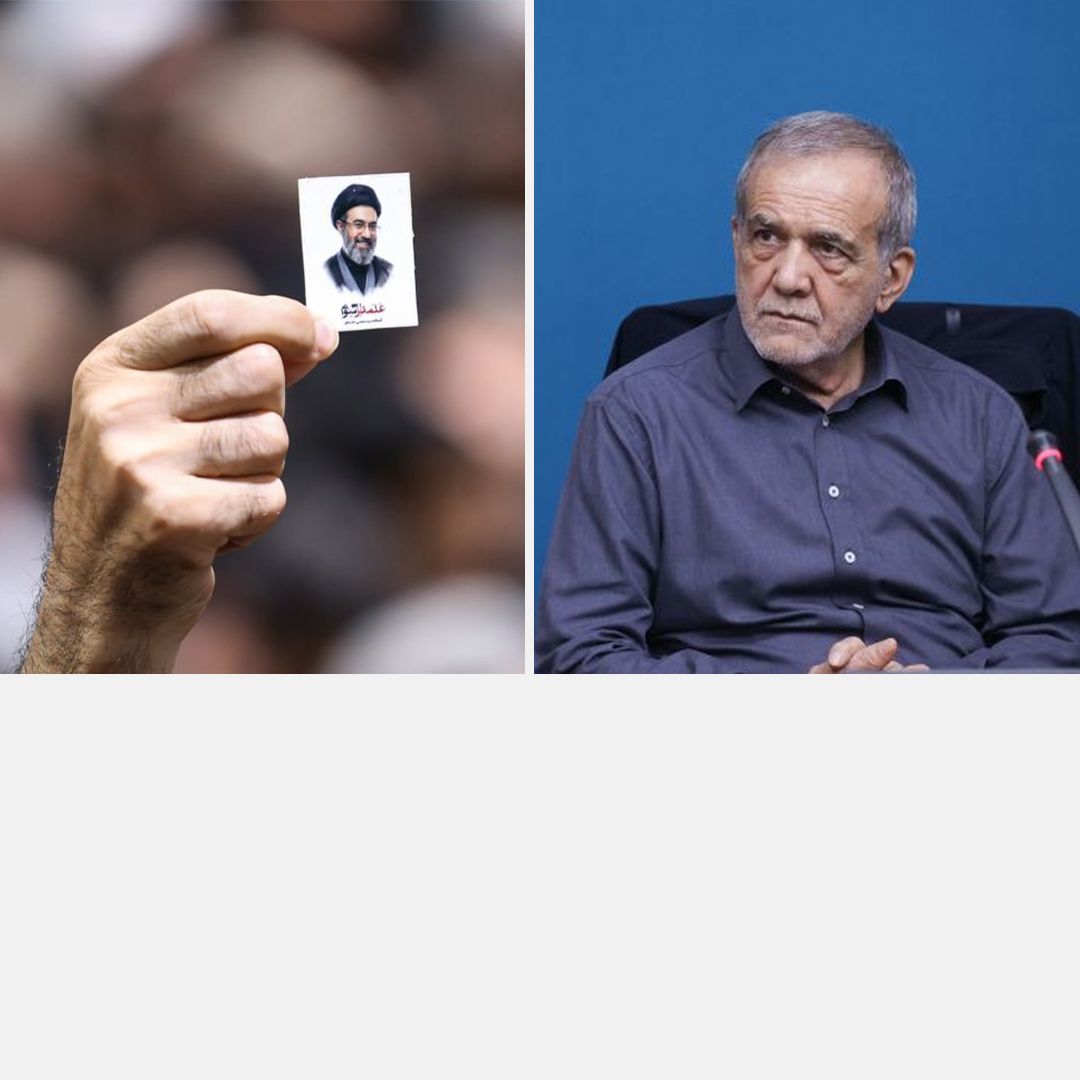 وسيلة إعلام تابعة للمرشد الإيراني: بزشكيان عقد لقاءً مع مجتبى خامنئي