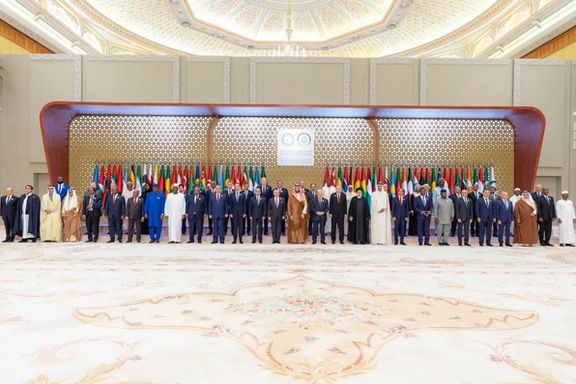 Heads of states stand for family photo during Organisation of Islamic Cooperation (OIC) summit in Riyadh, Saudi Arabia, November, 11, 2023