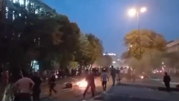 Protests in the city of Tabriz on October 20, 2022