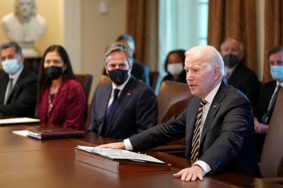 President Joe Biden in a cabinet meeting. November 12, 2021