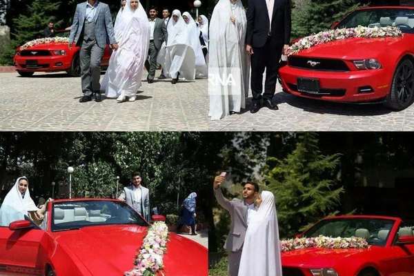 Army’s Military Academy Mass Wedding With Ford Mustang Shocks Iranians