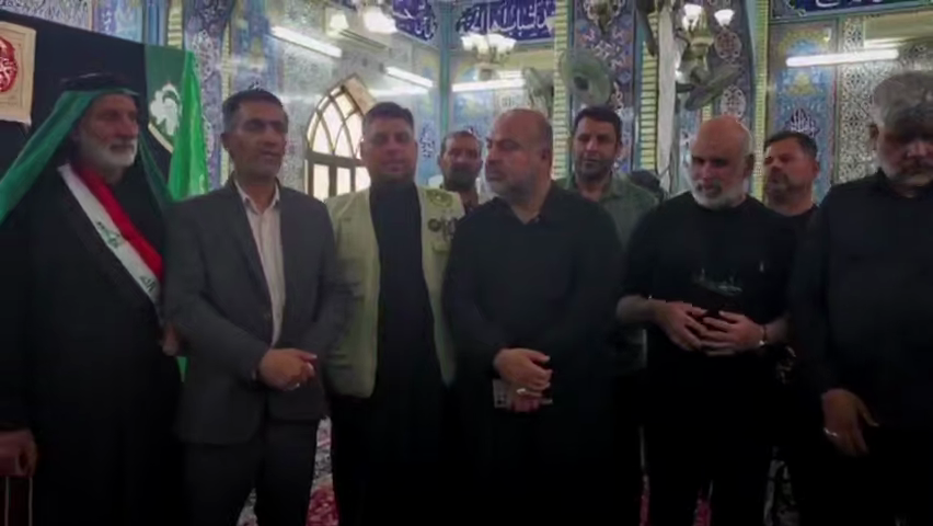 اعضای حشدالشعبی برای «عرض تسلیت» به میناب رفتند