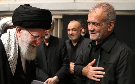 فرزند مسعود پزشکیان: سیاست جنگ و صلح با خامنهای است و پدرم دلبسته اوست