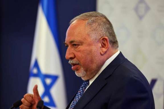 Israeli Finance Minister Avigdor Lieberman attends a press conference in the Finance ministry in Jerusalem June 12, 2022.