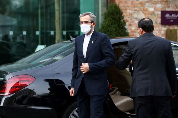 Iran's chief nuclear negotiator Ali Bagheri-Kani heading to a session of nuclear talks in Vienna.
