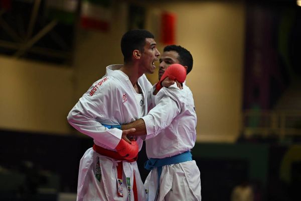شکست مرتضی نعمتی در فینال کاراته کشورهای اسلامی با رای داور مسابقه