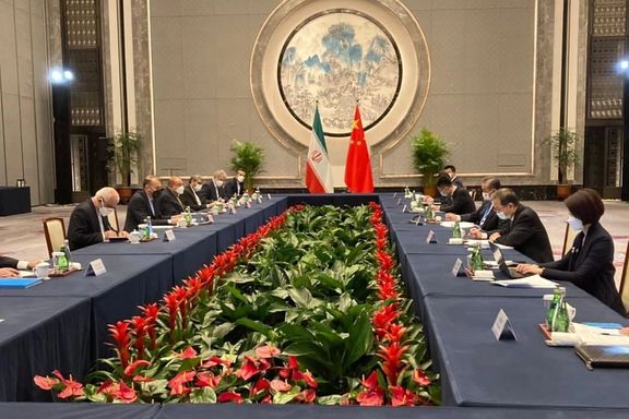 Iranian foreign minister Hossein Amir-Abdollahian negotiating in China. January 14, 2022