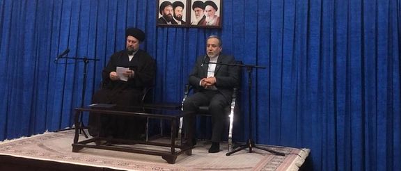 Hassan Khomeini, the grandson of the founder of the Islamic Republic, Ruhollah Khomeini, (left), Iranian Foreign Minister Abbas Araghchi (right), 31 May 2025.