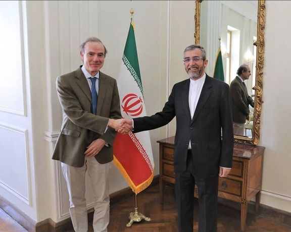 Enrique Mora and Bagheri-Kani meeting in Tehran in March