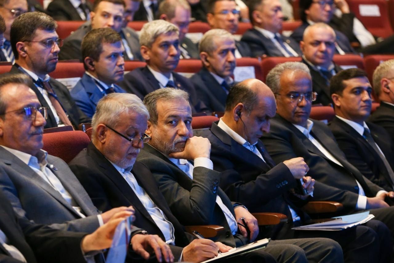 Foreign Minister Abbas Araghchi at the governors’ conference of Caspian coastal provinces in Rasht, November 18, 2025 