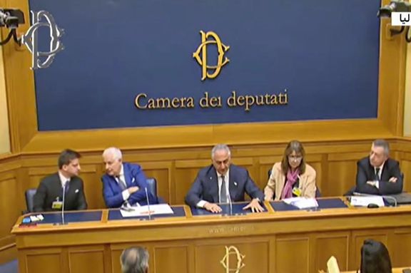 بررسی خیزش انقلابی ایران در پارلمان اروپا، همزمان با حضور شاهزاده پهلوی در پارلمان ایتالیا