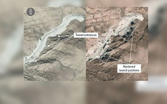بر اساس تصاویر ماهوارهای، ایران در استان هرمزگان در حال ساخت هفت جایگاه پرتاب موشک است